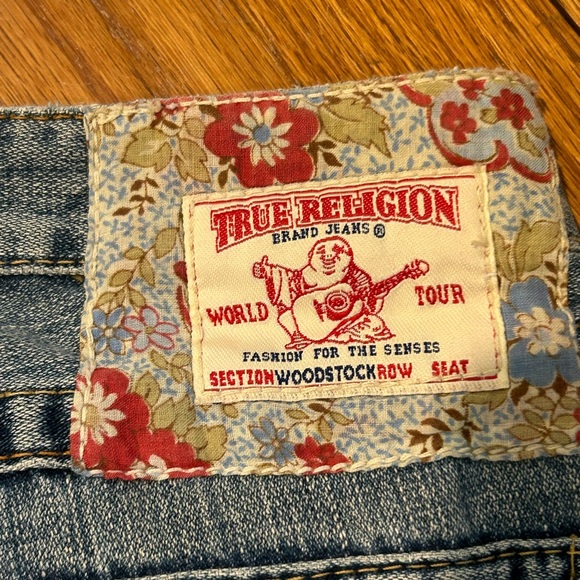 Rare vintage True Religion patchwork jeans 28 - Picture 4 of 6